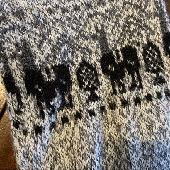 UNISEX playful LLama Adult zip up sweater - Picture 4 of 16